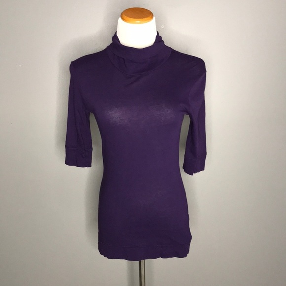 Eight Sixty Tops - Eight Sixty Large Purple Turtleneck Top EUC